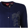 Medaillon Dames Nachthemd - Doorknoop - Blauw