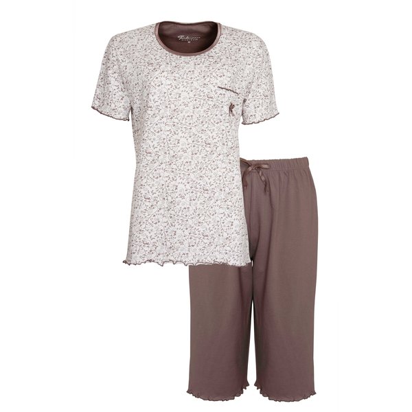 Tenderness Tenderness Dames Pyjama - 3/4 broek - Bruin