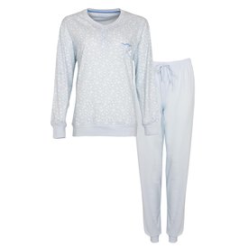 Tenderness Tenderness Dames Pyjama - 100% Katoen - Licht Blauw