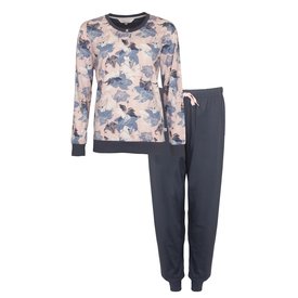 Tenderness Tenderness Dames Pyjama - Polo Sluiting - Donker Blauw