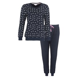 Tenderness Tenderness Dames Pyjama - Badstof - Sterren - Blauw
