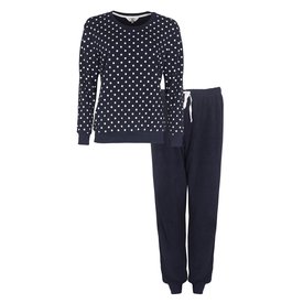 Tenderness Tenderness Dames Pyjama - Badstof - Donker Blauw