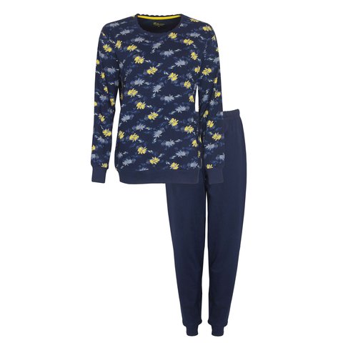 Tenderness Dames Pyjama - Katoen - Blauw