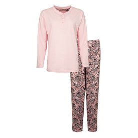 Tenderness Tenderness Dames Pyjama - Katoen - Polo Sluiting - Roze