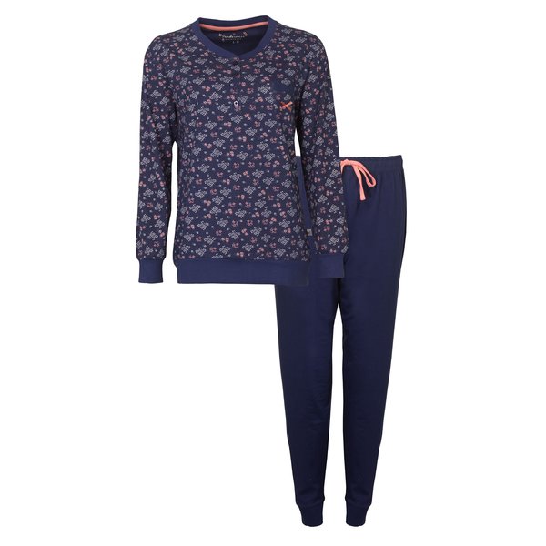 Tenderness Tenderness Dames Pyjama - Katoen - Blauw