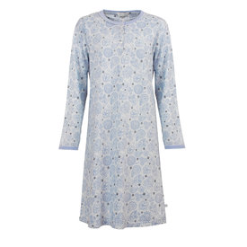 Tenderness Tenderness Dames Nachthemd - Geprint Dessin - Licht Blauw