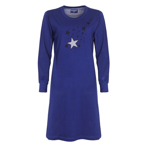 Irresistible Dames Nachthemd - Slaapkleed - Blauw