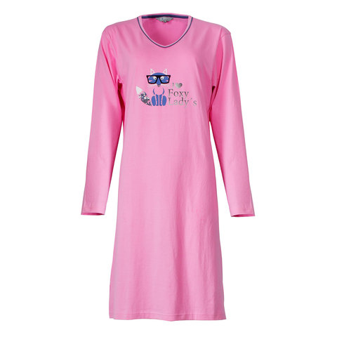Irresistible Dames Nachthemd - V Hals - Roze