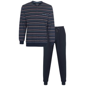 Paul Hopkins Paul Hopkins Heren Pyjama - 100% katoen - Strepen - Blauw