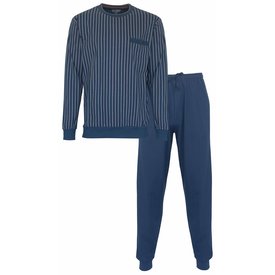 Paul Hopkins Paul Hopkins Heren Pyjama - Gestreept - Ronde Hals - Blauw
