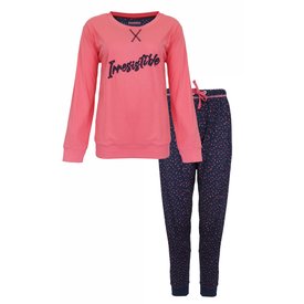 Irresistible Irresistible Dames Pyjama - 100% Gekamde Katoen - Roze