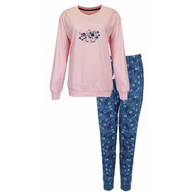 Tenderness Tenderness Dames Pyjama - Katoen - Lange Mouwen - Roze