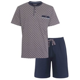 Paul Hopkins Paul Hopkins Heren Shortama - Pyjama Set - 100% Katoen - Khaki