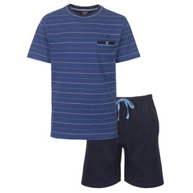 Paul Hopkins Paul Hopkins Heren Shortama - Pyjama Set - 100% Katoen - Blauw