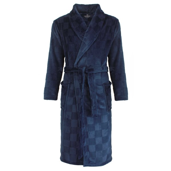 Paul Hopkins Paul Hopkins - heren badjas - kamerjas - fleece - Blauw