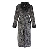 Irrestible Dames Badjas - Fleece - Tijgerprint - Grijs