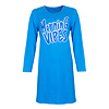 Temptation Dames Nachthemd - Bigshirt - Katoen - Blauw