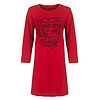 Temptation Dames Nachthemd - Bigshirt - 100% Katoen - Rood