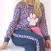 Irresistible Dames Pyjama - Tijgerprint - Roze/Blauwe