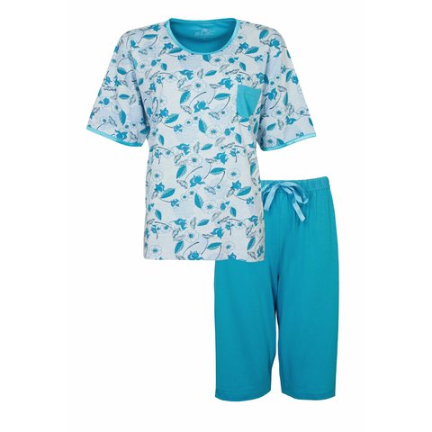 Medaillon Dames Pyjama Blauw MEPYD1206A