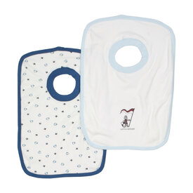  Bianco Blu Babies Slabber - 2 stuks - Blauw