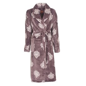 Medaillon Medaillon - dames badjas - fleece - Paars