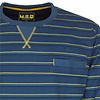 MEQ Heren Pyjama - Nachtkleding - Gestreept Dessin - Blauw