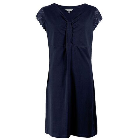Irresistible Dames Nachthemd - 100% Katoen - Navy Blauw
