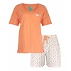 Tenderness - Dames Shortama - Pyjama Set - Oranje