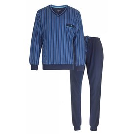 Paul Hopkins Paul Hopkins - Heren Pyjama - 100% Katoen - Blauw