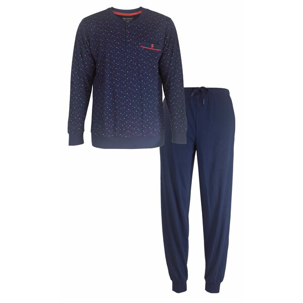 Paul Hopkins Paul Hopkins - Heren Pyjama - 100% Katoen - Donker Blauw