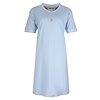 Irresistible Dames Nachthemd - Slaapkleed - 100% Katoen - Licht Blauw