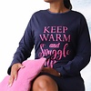 Temptation Dames Bigshirt - Nachthemd - Donker Blauw