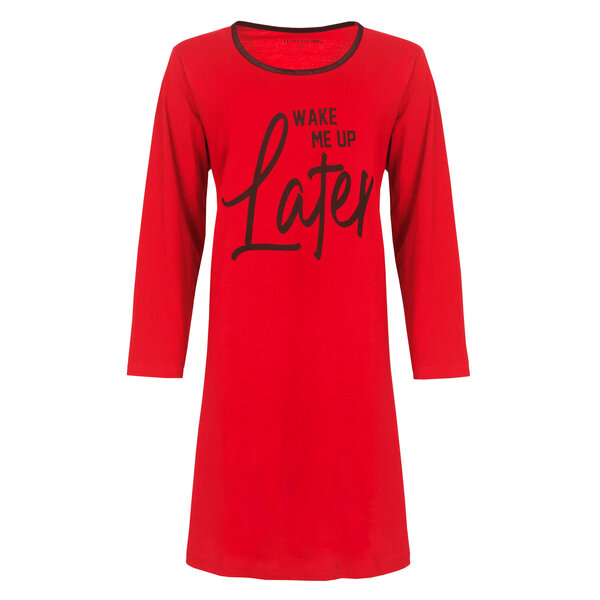 Temptation Temptation Dames Nachthemd - Bigshirt - Rood