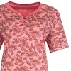 Medaillon Dames Nachthemd - 100% Katoen - Donker Roze