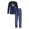 Medaillon Dames Pyjama - 100% Katoen - Blauw