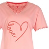 Tenderness Dames Pyjama Set - Hartjes print - Katoen - Roze