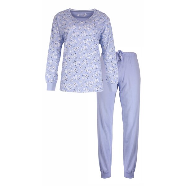 Tenderness Tenderness Dames Pyjama Set - Bloemetjes print - Blauw