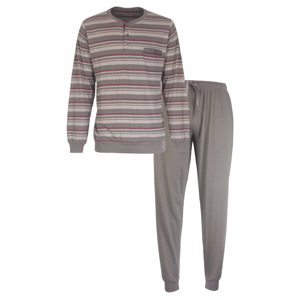 Paul Hopkins Paul Hopkins - Heren  Pyjama  - Strepen Dessin - Grijs