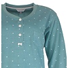 Tenderness-Dames Nachthemd-Fleece-Bolletjes-Groen.