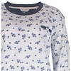 Tenderness-Dames Pyjama-Fleece-Bloemetjes-Licht Blauw.