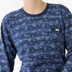 Tenderness Tenderness Dames Pyjama - Fleece - Bloemen - Donker Blauw