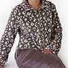 Irresisitible-Dames-Huispak-Fleece-Panterprint Bruin.