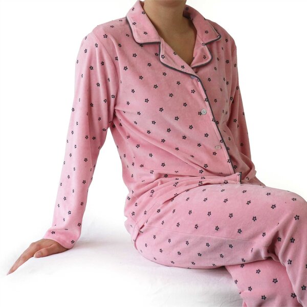 Tenderness Tenderness-Dames-Pyjama-Velours-Roze.