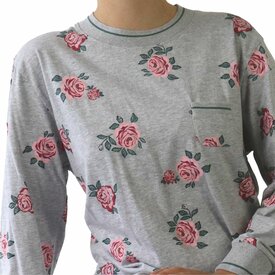 Irresistible Irresistible Dames Pyjama - 100% Katoen - Grijs Melange