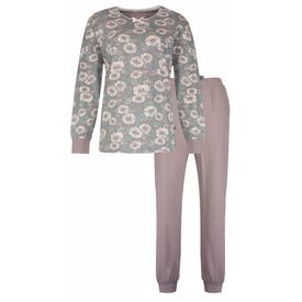 Tenderness Tenderness Dames Pyjama - Katoen - Gebloemd Bruin