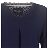 Medaillon Dames Pyjama - Katoen - Navy Blauw.