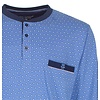 Paul Hopkins - Heren  Pyjama - Geprint Dessin -  100% Katoen - Licht Blauw.
