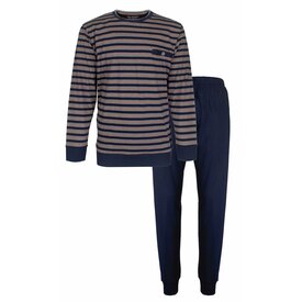 Paul Hopkins Paul Hopkins Heren Pyjama - Gestreept - 100% Katoen - Blauw