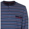 Paul Hopkins - Heren  Pyjama -Gestreept - Polo sluiting - Blauw.